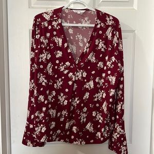 Cleo blouse women’s XL business casual office flowers pretty